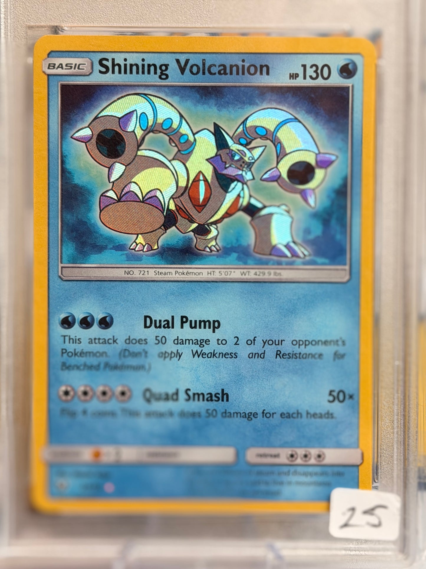 2017 Sun & Moon - Shining Volcanion - Mint 9