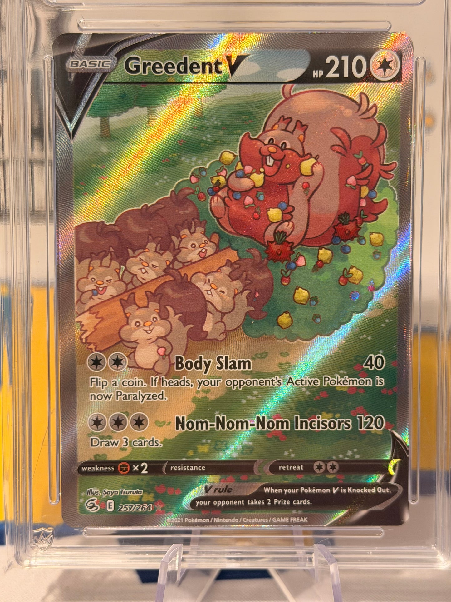 2021 Fusion Strike - Greedent - Gem Mint 10