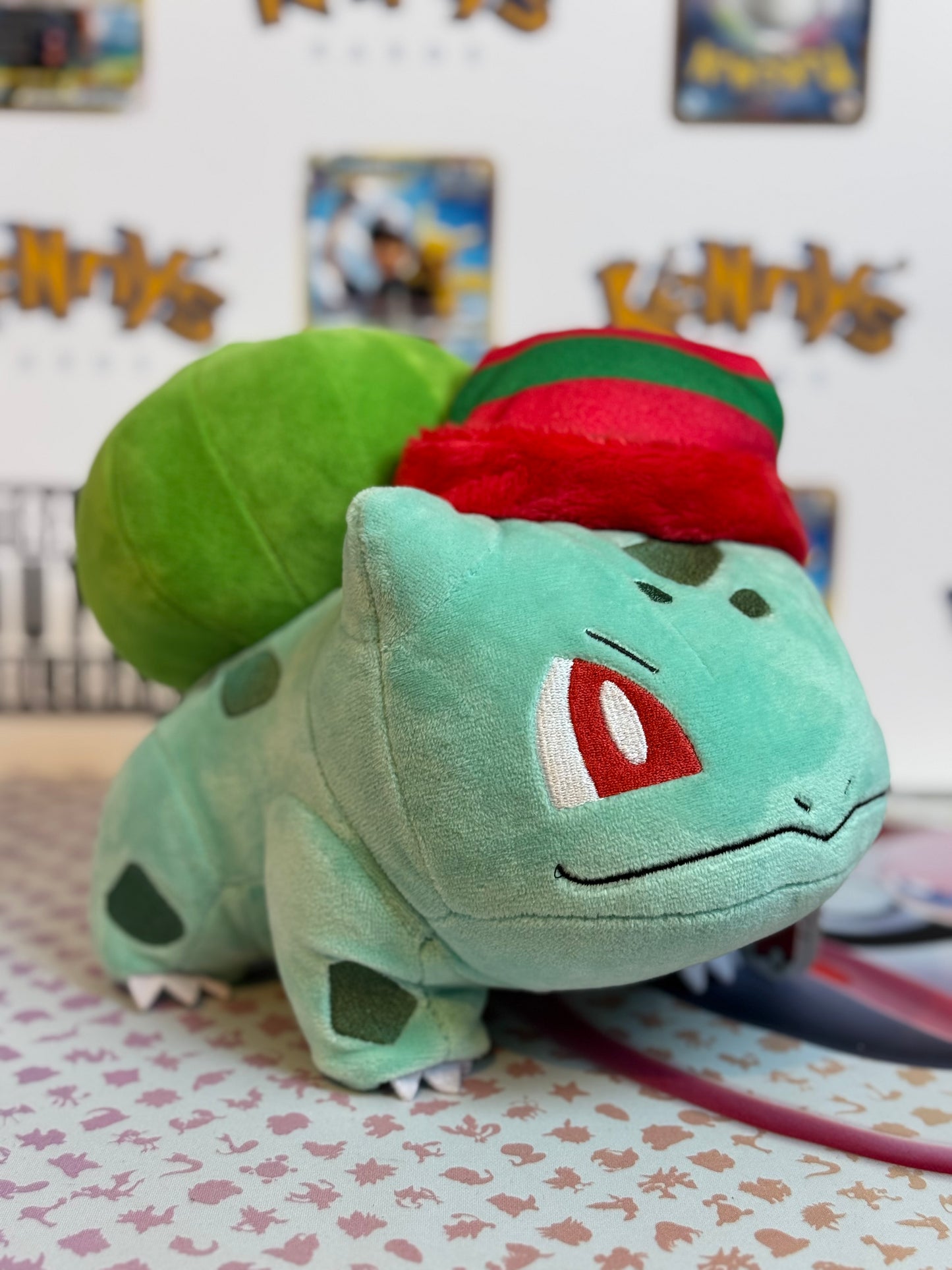 Pokémon 8” Plush toy - Bulbasaur festive hat