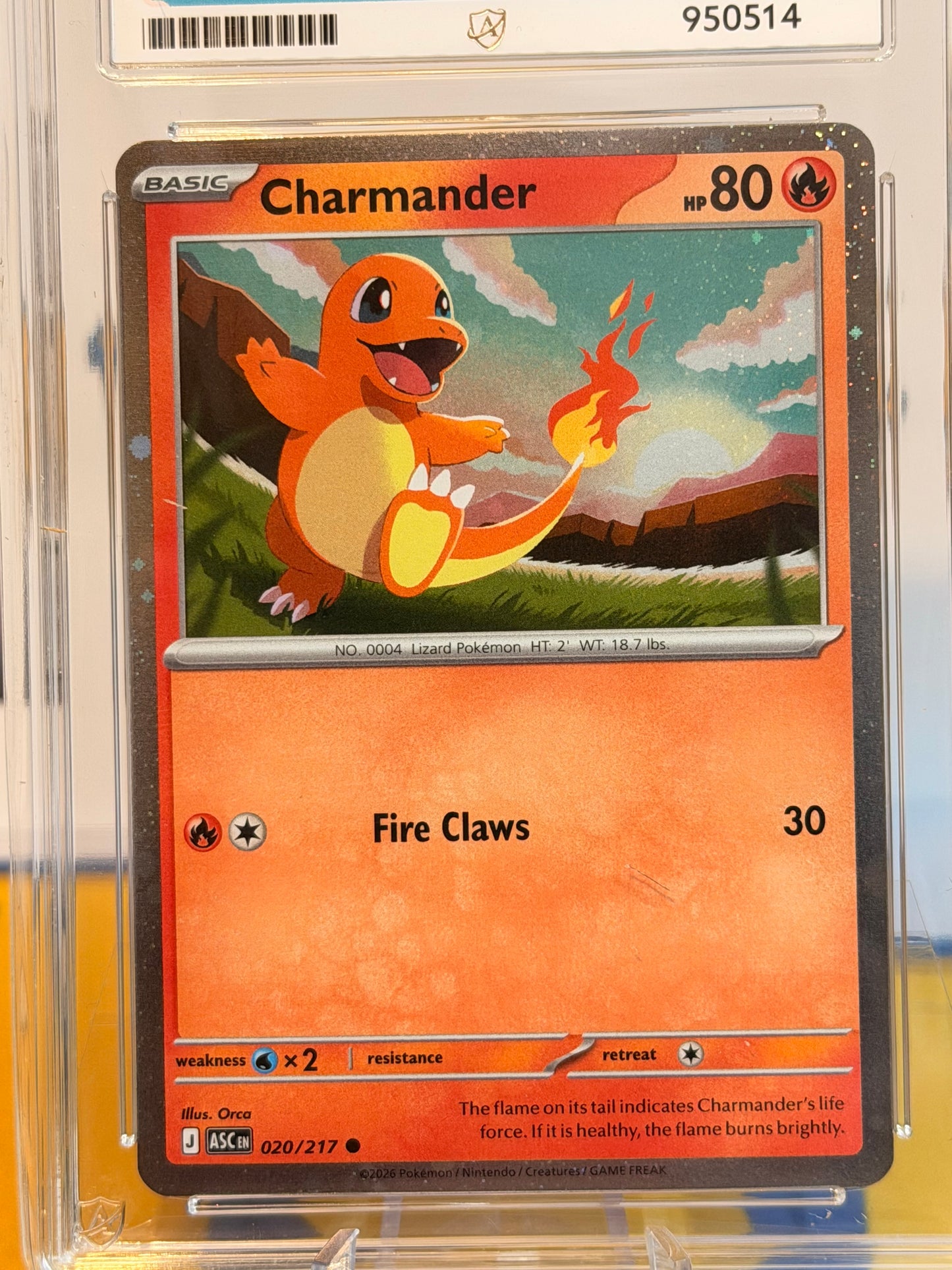 2026 Ascended Hero’s - Charmander - Mint 9