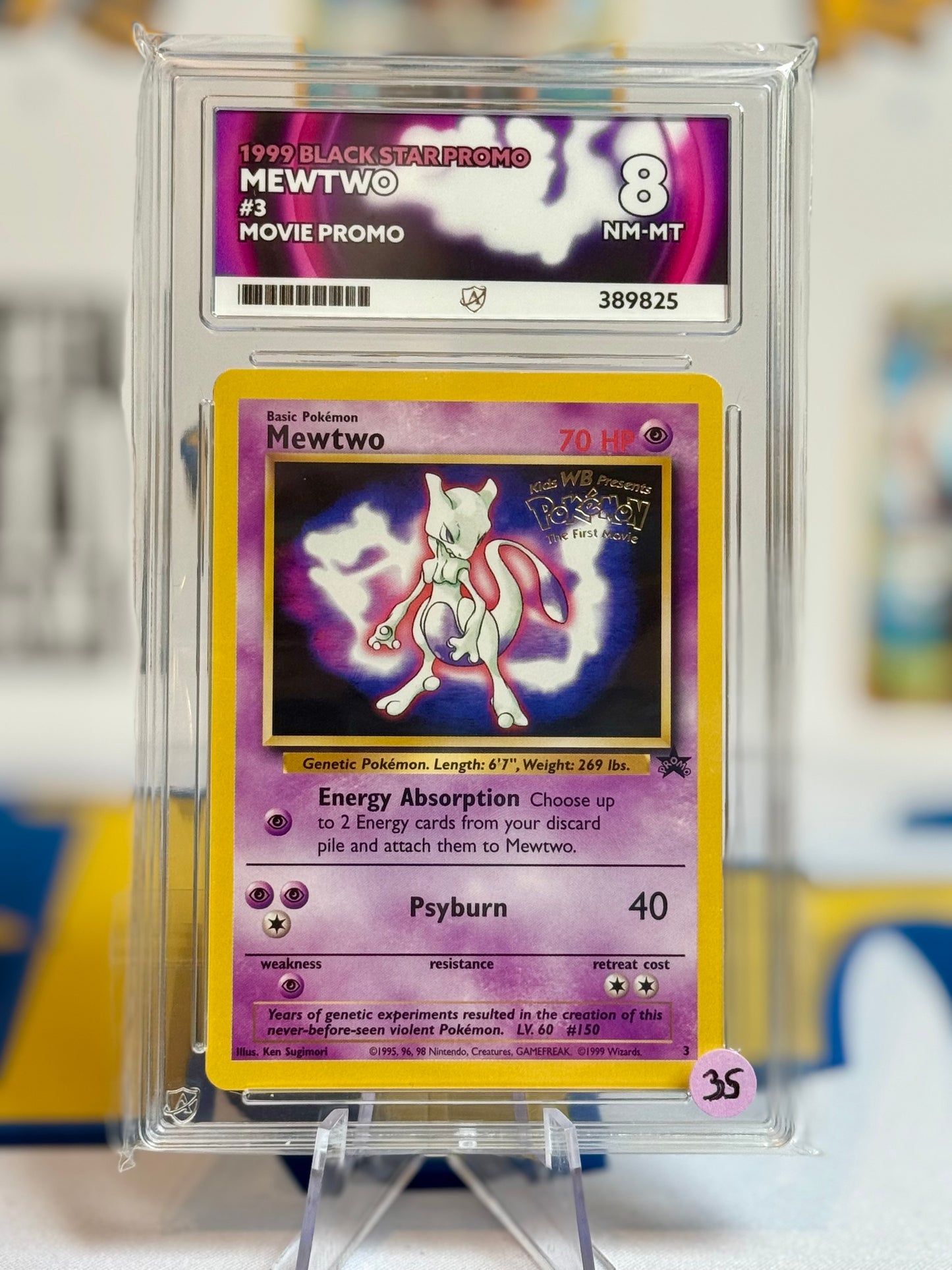 1999 Black Star promo - Mewtwo - Near Mint 8