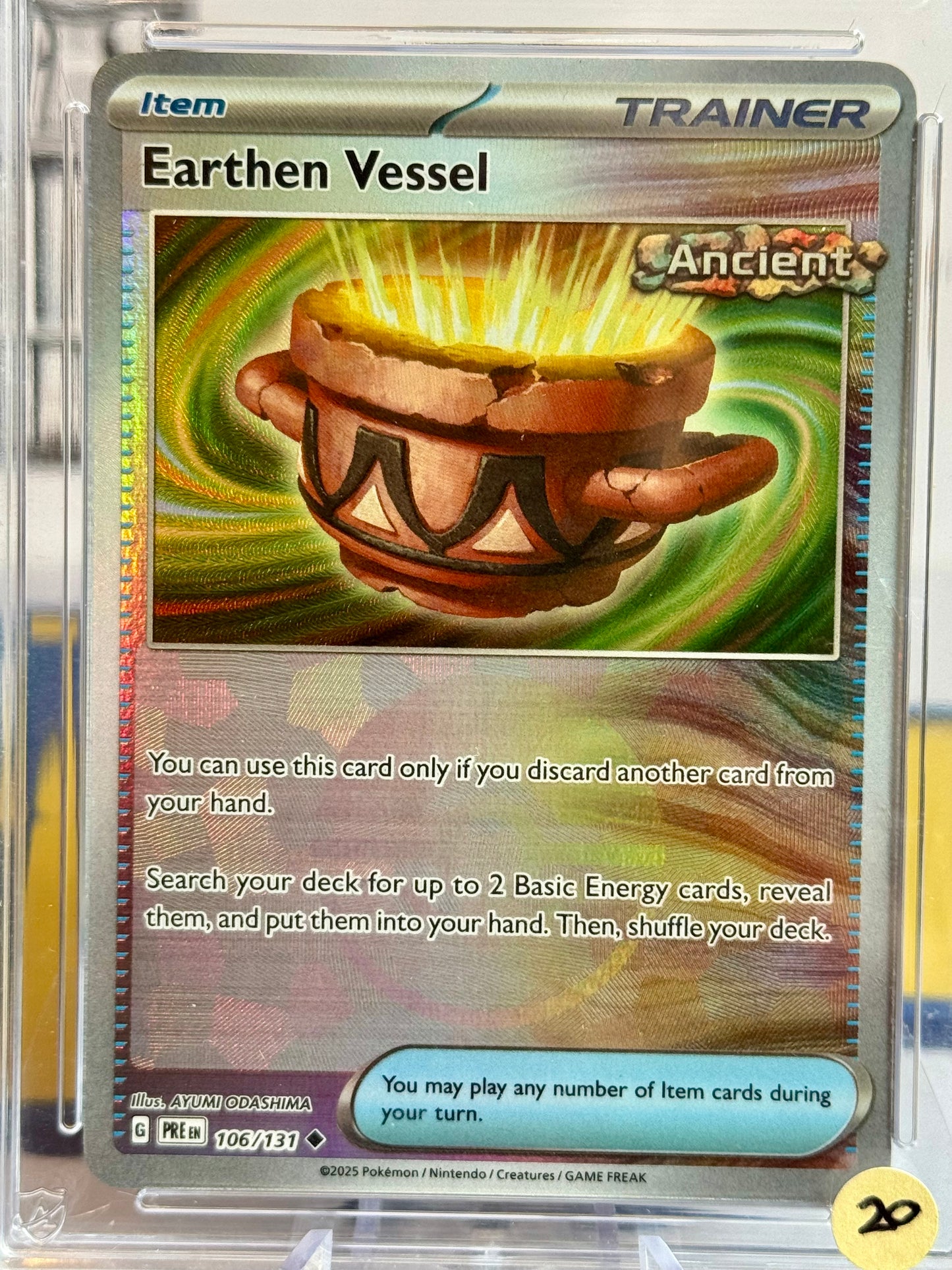 2025 Prismatic Evolutions - Earthen Vessel - Near Mint 8