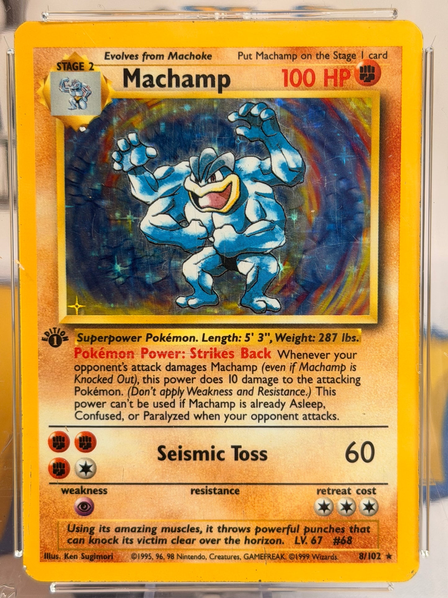 1999 Base Set 1st Edition - Machamp - Good 3