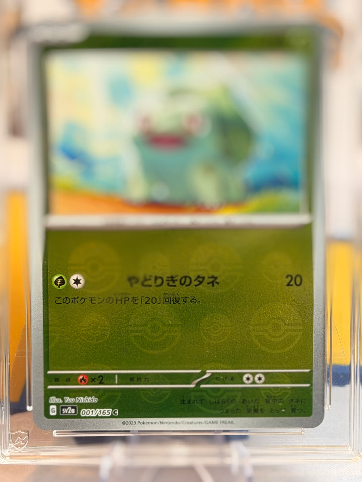 2023 Pokémon Card 151 - Bulbasaur - Mint 9