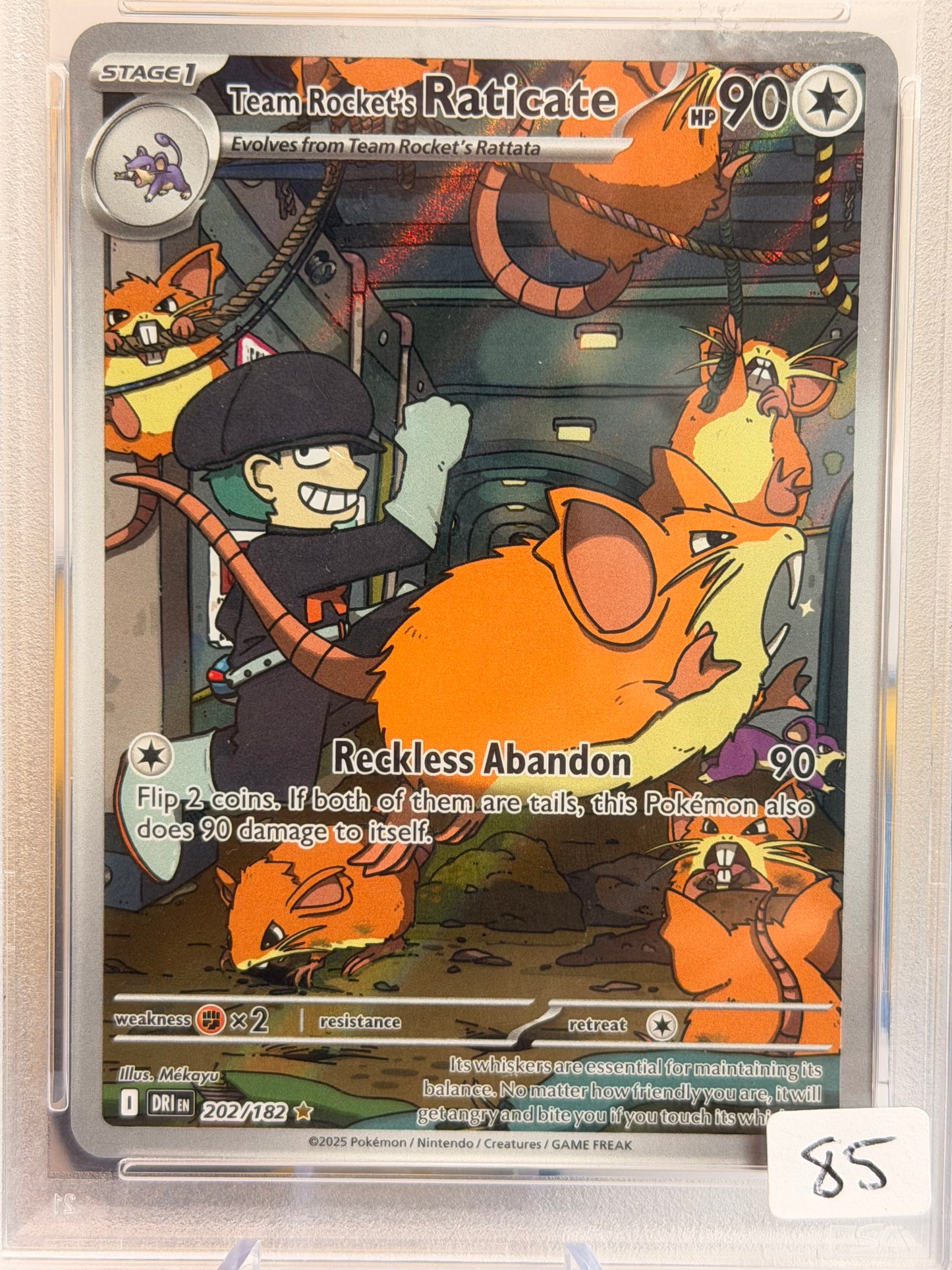 2025 Destined Rivals - Team Rocket’s Raticate - Gem Mint 10