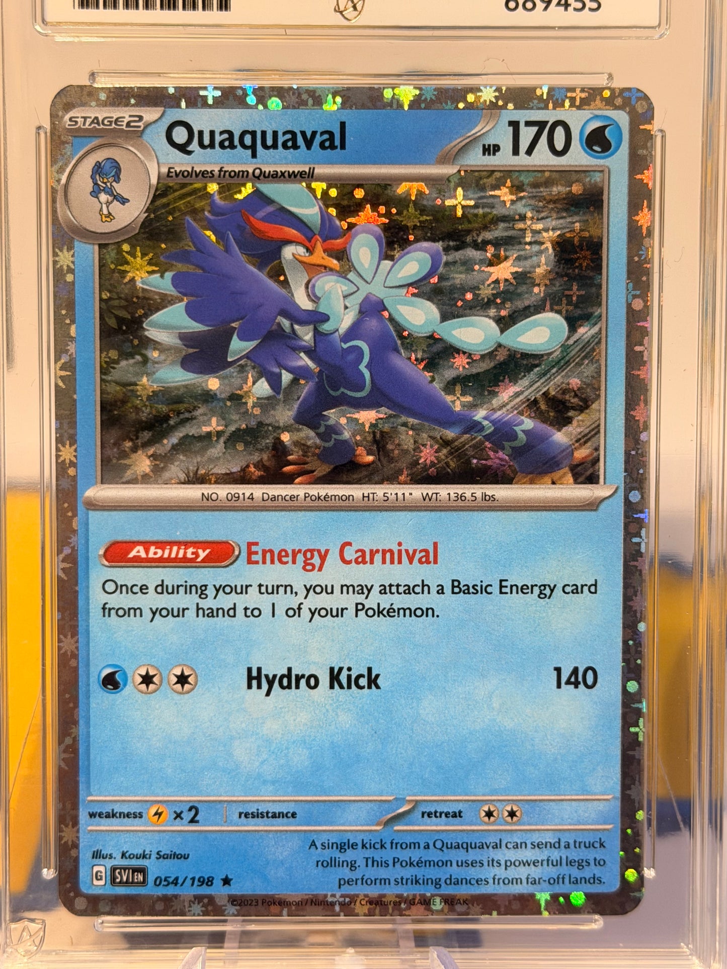 2023 Scarlet & Violet - Quaquaval - Gem Mint 10