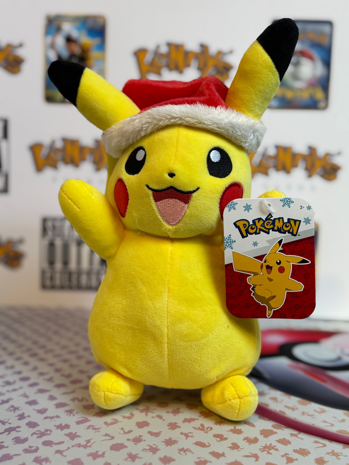 Pokémon 8” Plush toy - Pikachu festive hat