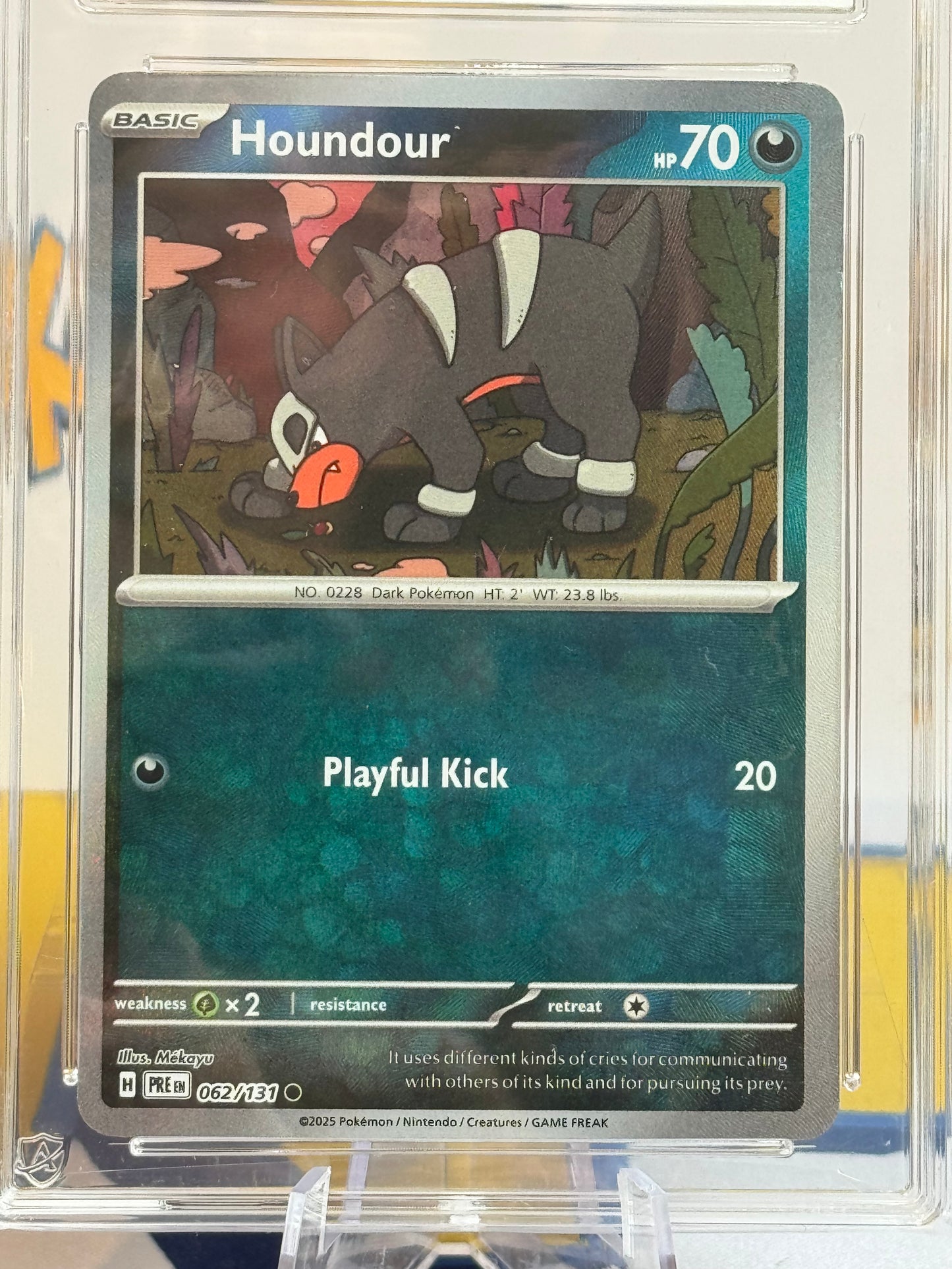 2025 Prismatic Evolutions - Houndour Master ball - Mint 9