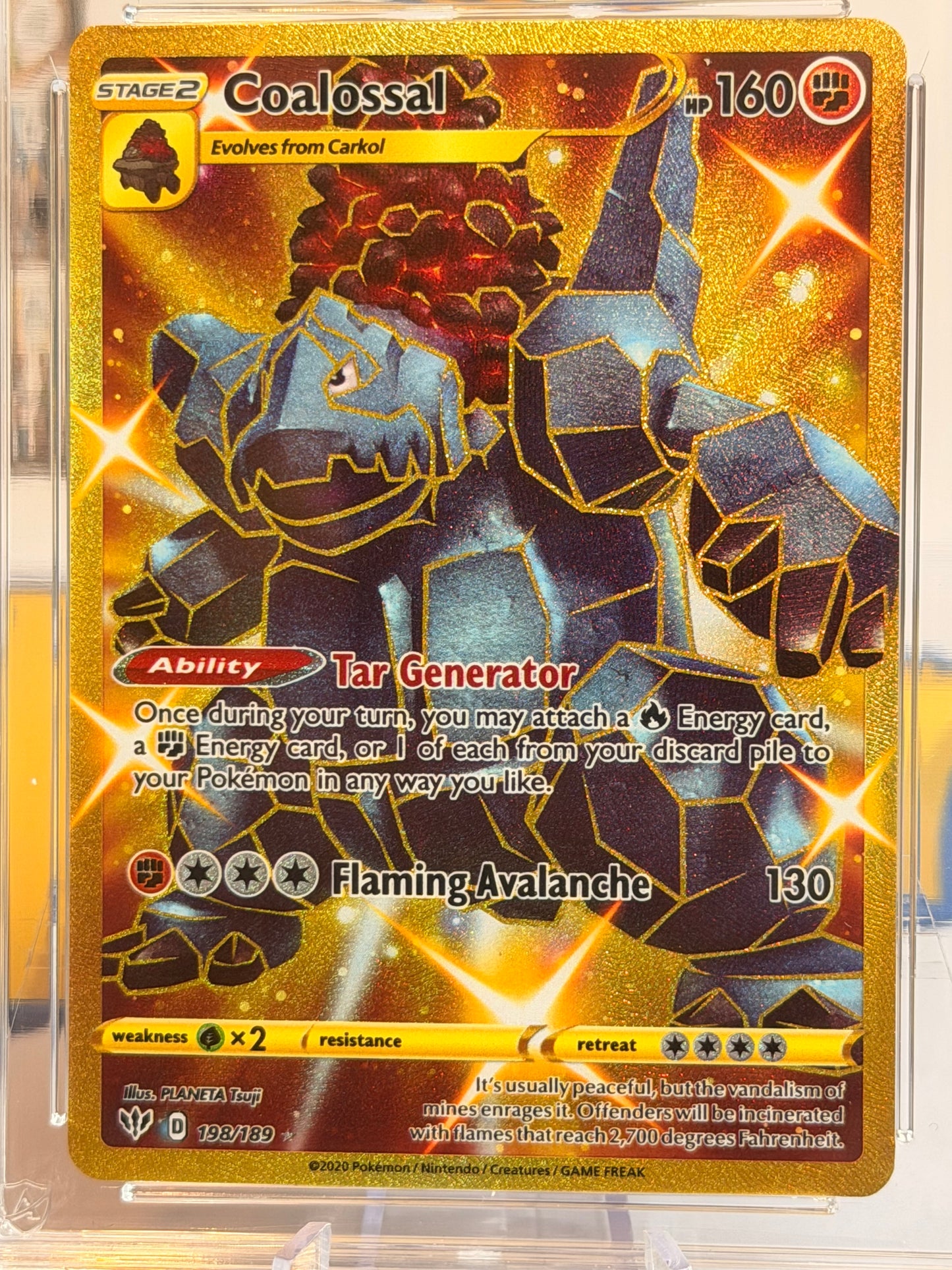 2020 Darkness Ablaze - Coalossal - Mint 9