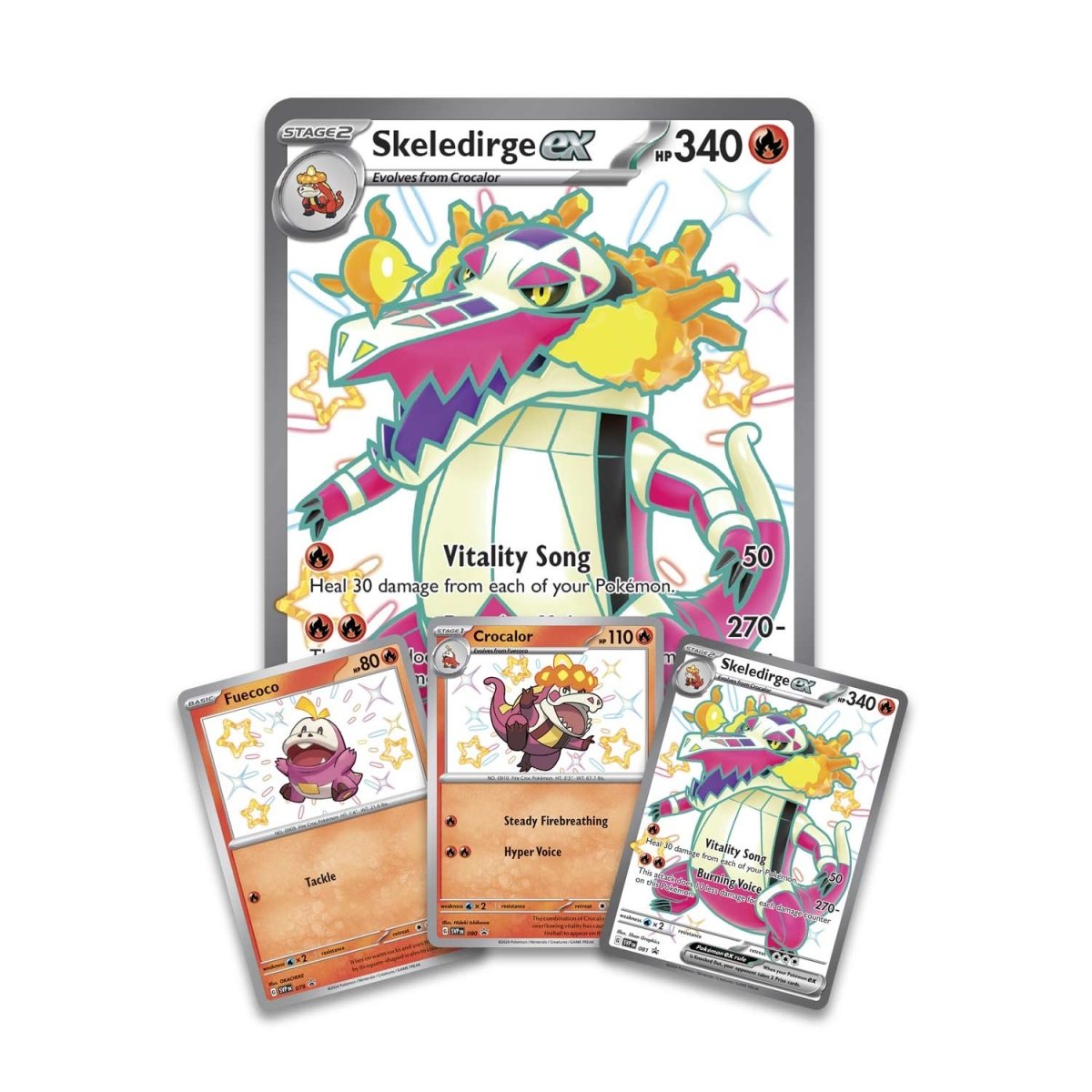 Pokemon TCG: Scarlet & Violet 3.5 Paldean Fates Skeledirge ex Premium Collection Box