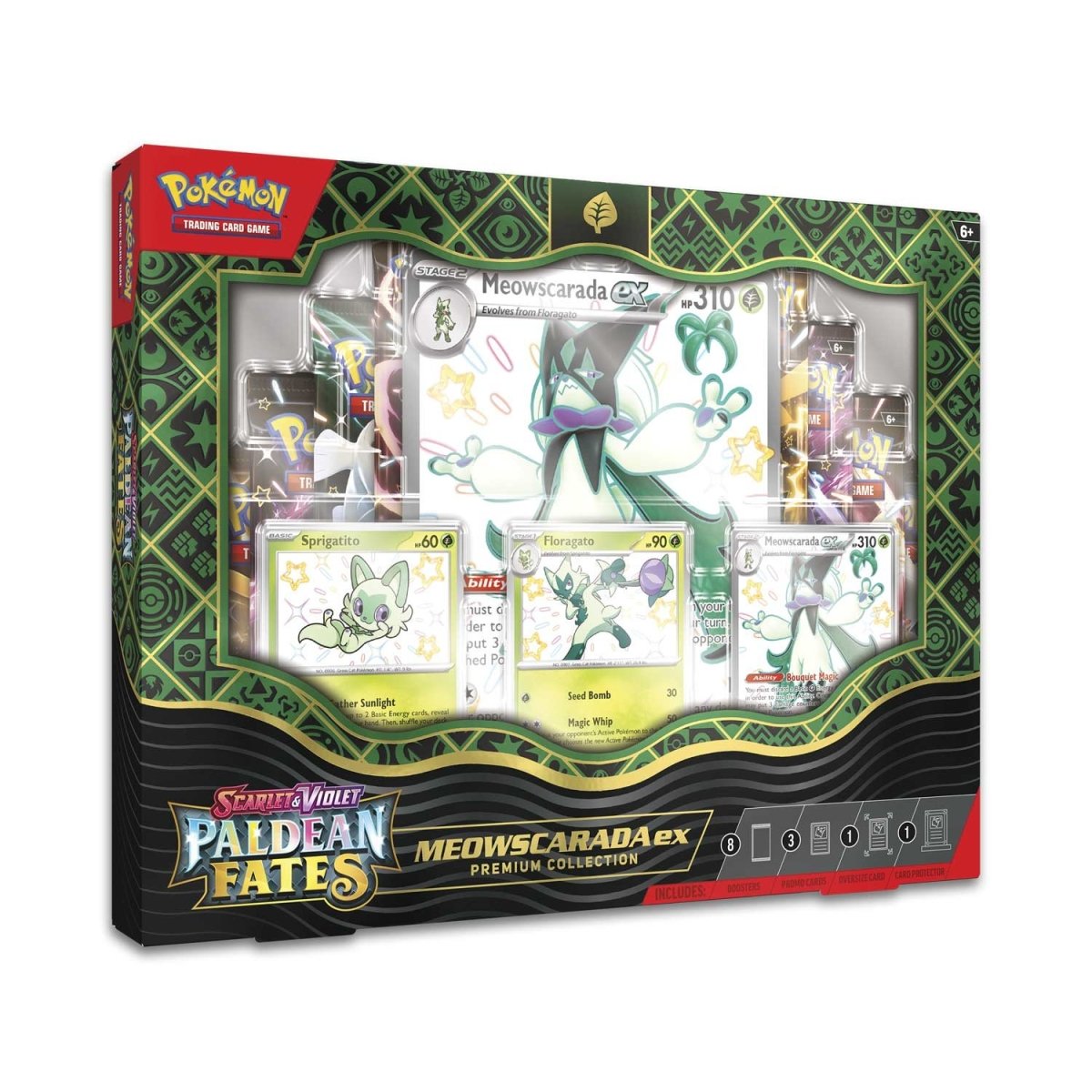 Pokemon TCG: Scarlet & Violet 3.5 Paldean Fates Meowscarada ex Premium Collection Box