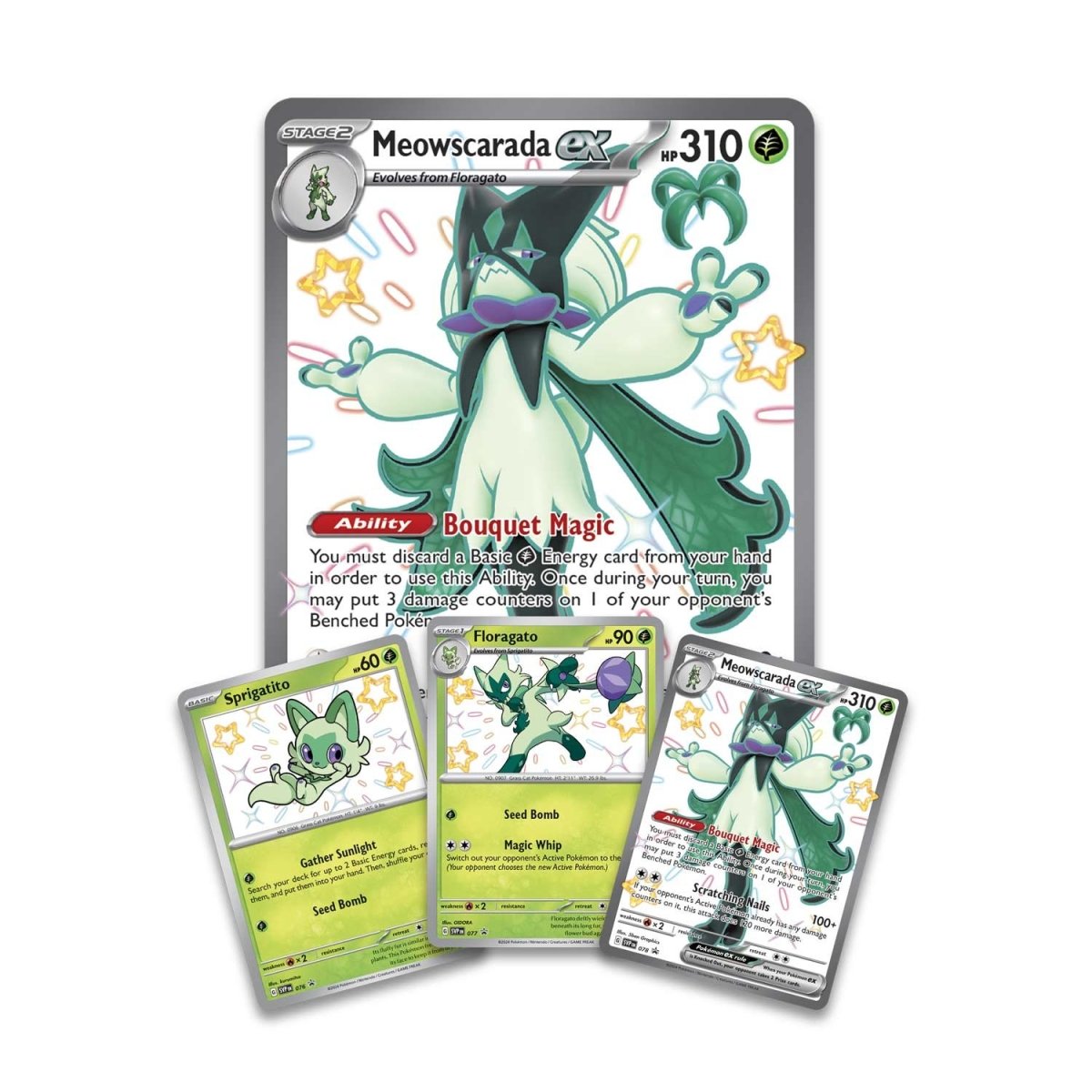Pokemon TCG: Scarlet & Violet 3.5 Paldean Fates Meowscarada ex Premium Collection Box