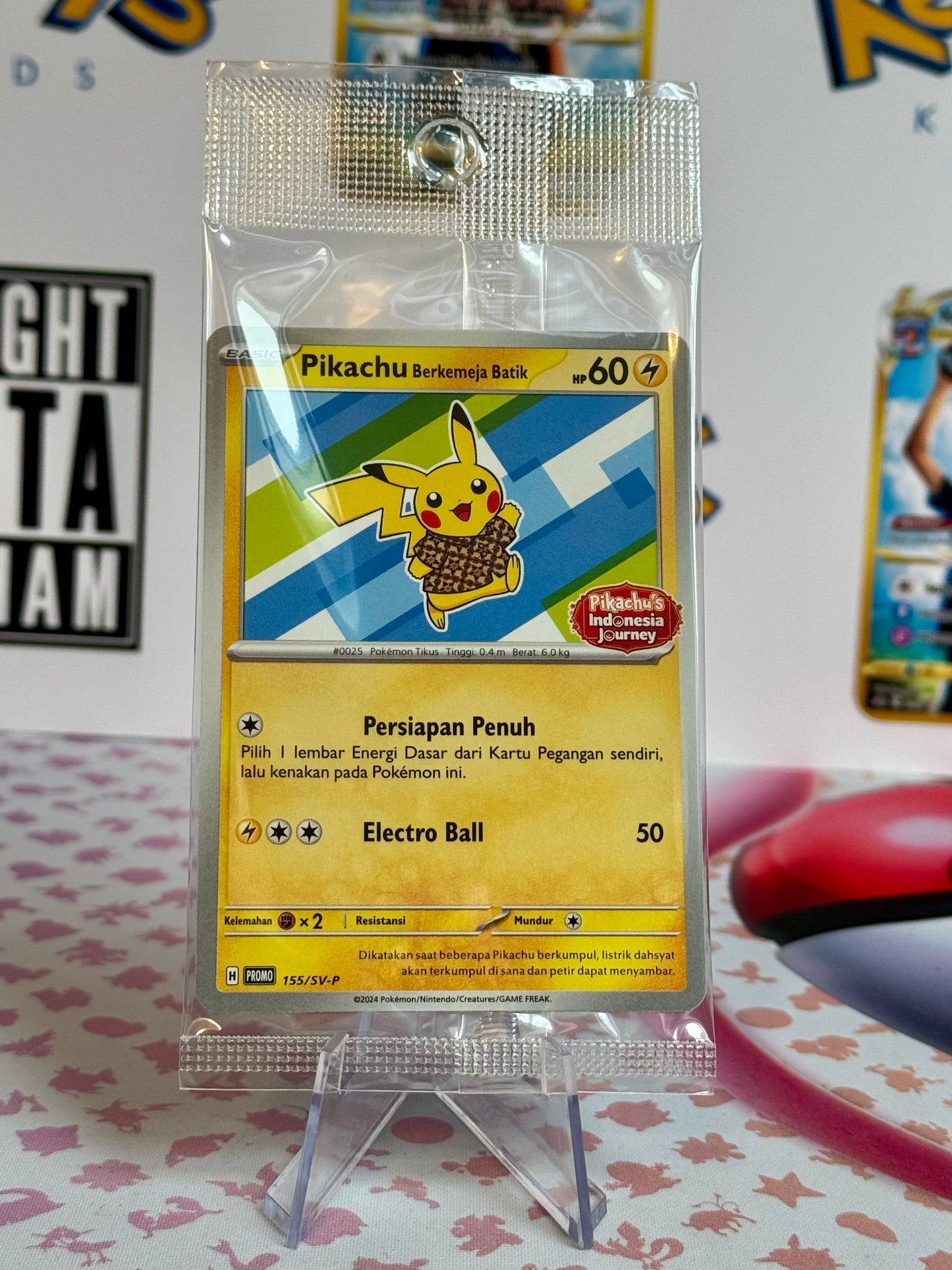 Pikachu Batik Indonesia Promo Pokémon 101/155/154/190 SV-P