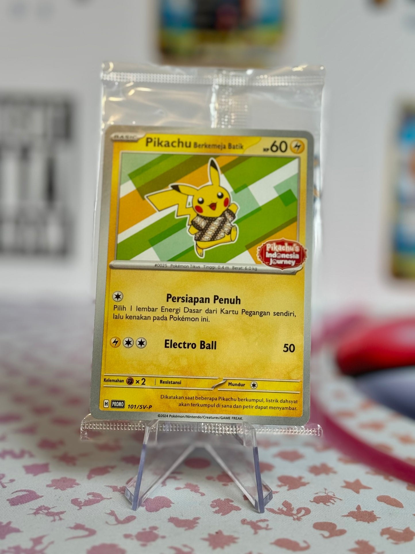 Pikachu Batik Indonesia Promo Pokémon 101/155/154/190 SV-P