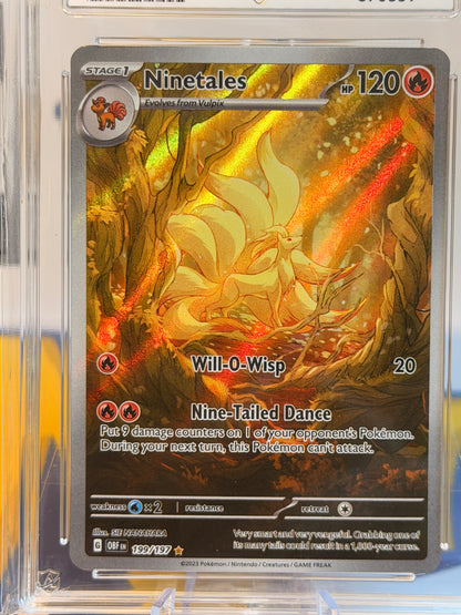 2023 Obsidian Flames  - Ninetales - Mint 9