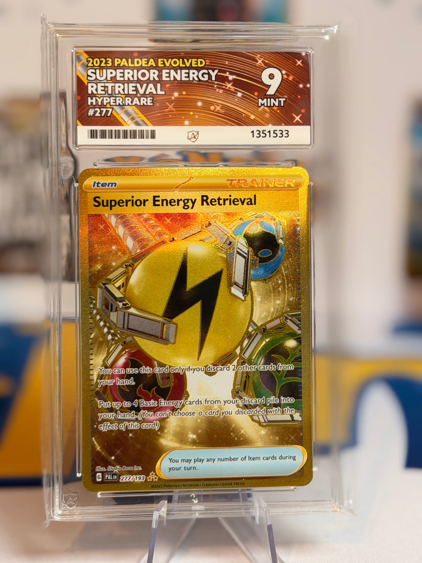 2023 Paldea Evolved - Superior Energy Retrieval - Mint 9