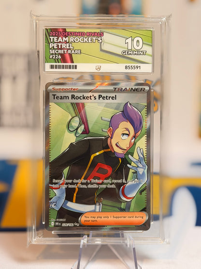2025 Destined Rivals  - Team Rocket’s Petrel - Gem Mint 10