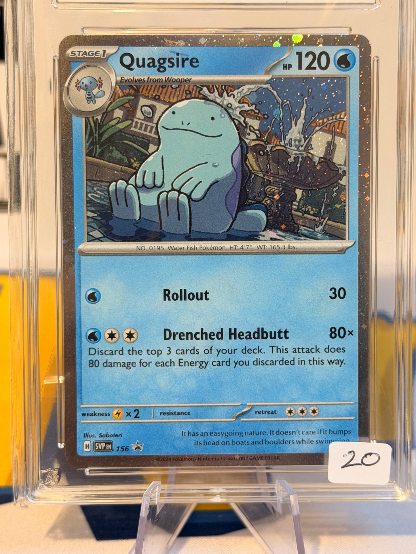 2024 Black Star Promo - Quagsire - Mint 9