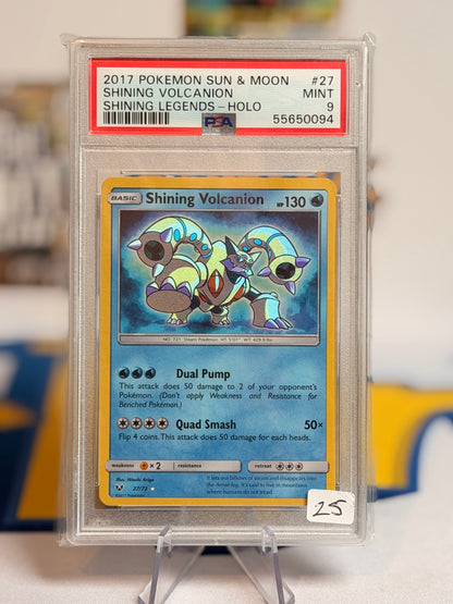 2017 Sun & Moon - Shining Volcanion - Mint 9