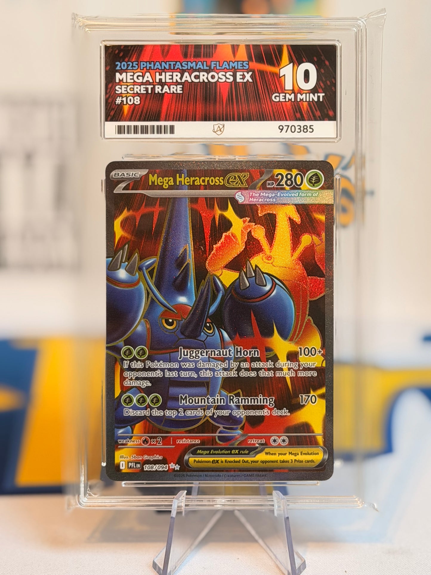 2025 Mega Dream EX - Mega Heracross - Gem Mint 10