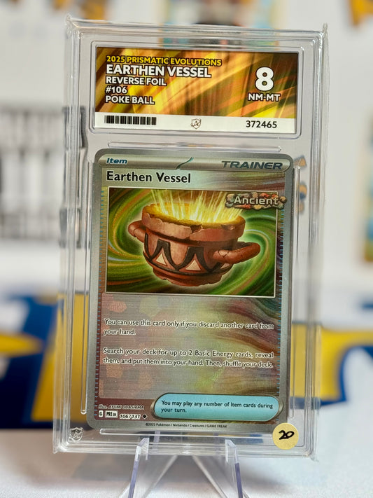 2025 Prismatic Evolutions - Earthen Vessel - Near Mint 8