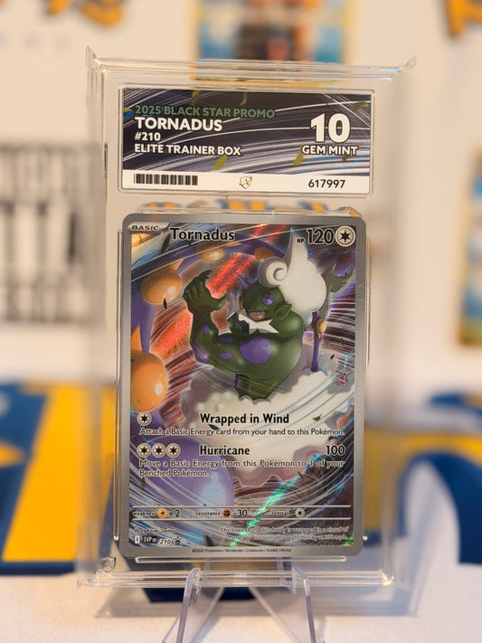 2025 Black Star Promo - Tornadus - Gem Mint 10