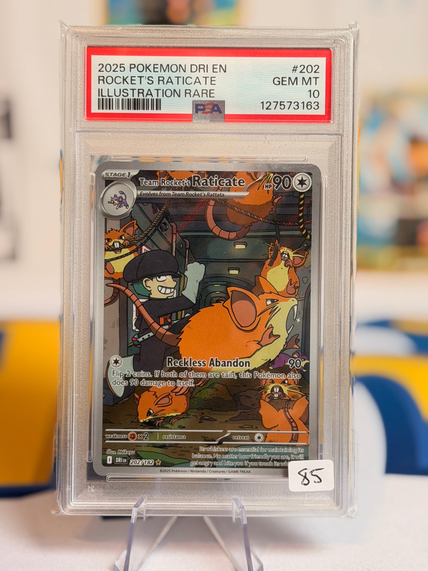 2025 Destined Rivals - Team Rocket’s Raticate - Gem Mint 10
