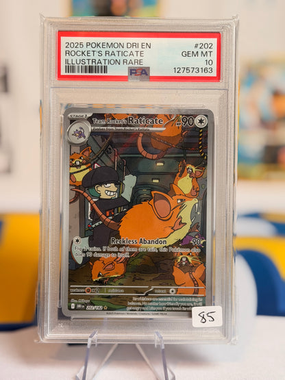 2025 Destined Rivals - Team Rocket’s Raticate - Gem Mint 10