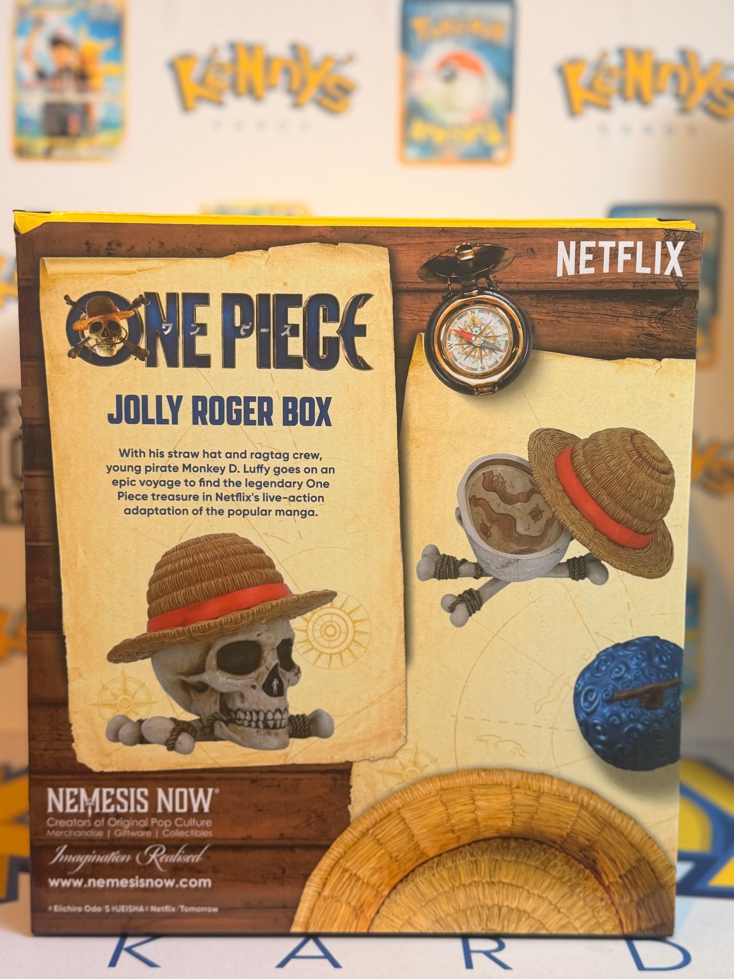 One Piece Luffy Jolly Roger Box 19.5cm