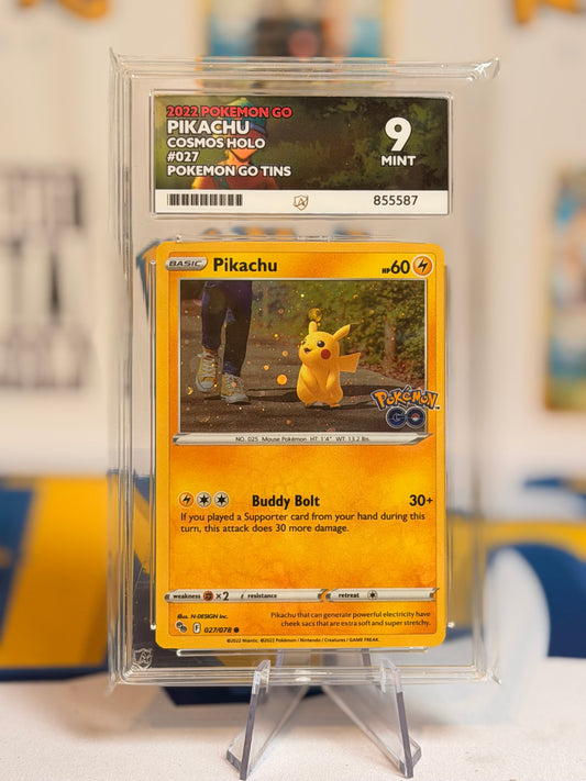 2022 Pokémon Go - Pikachu - Mint 9