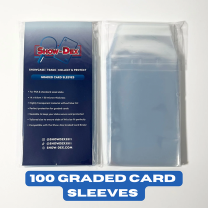 Show-Dex Graded Card Sleeves - 100 Pack