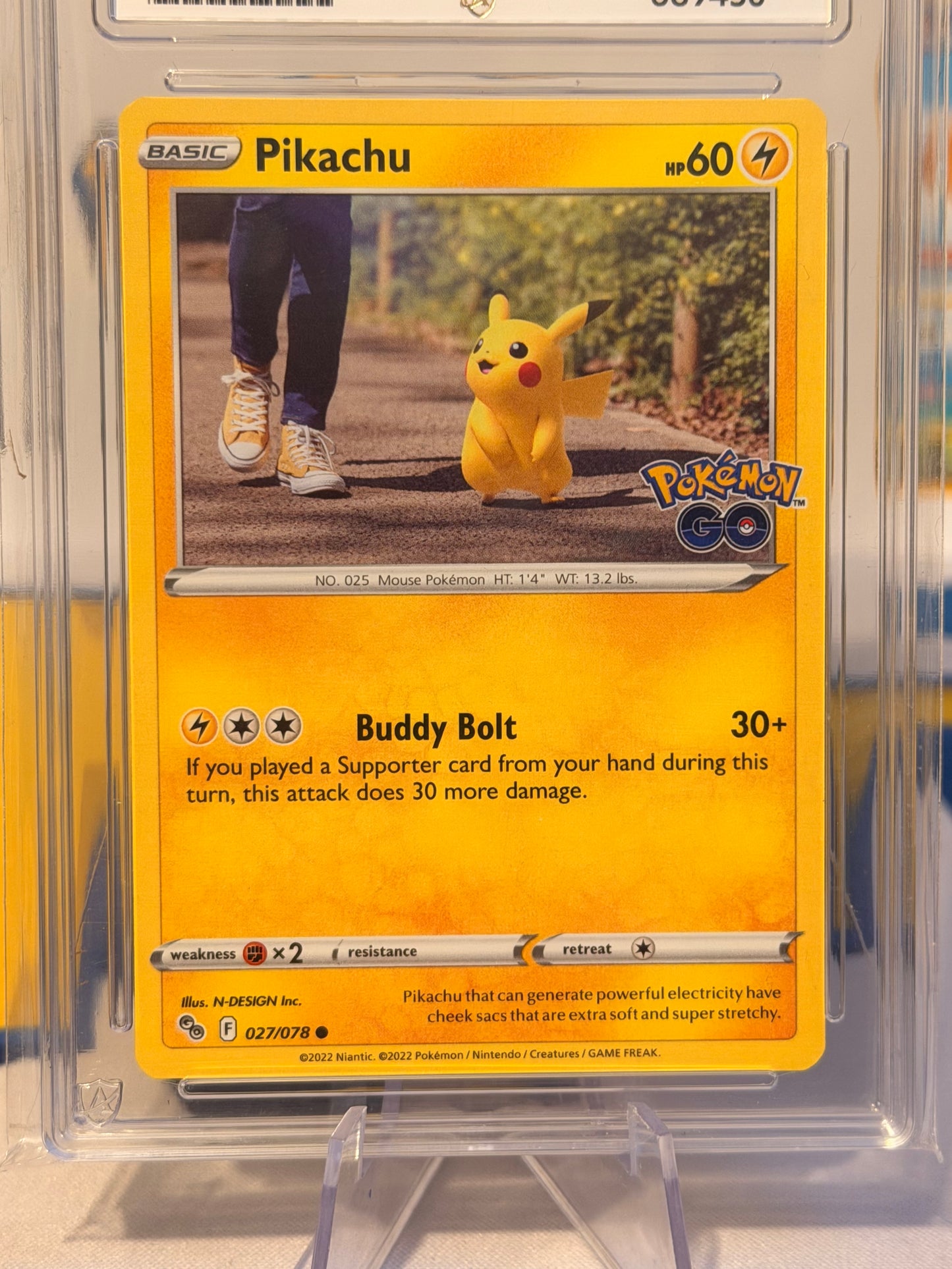 2022 Pokémon Go - Pikachu - Gem Mint 10