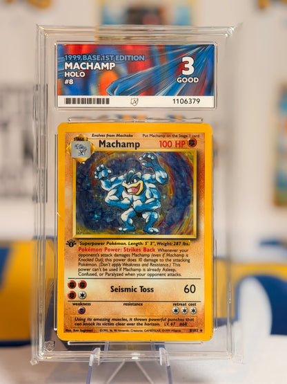 1999 Base Set 1st Edition - Machamp - Good 3