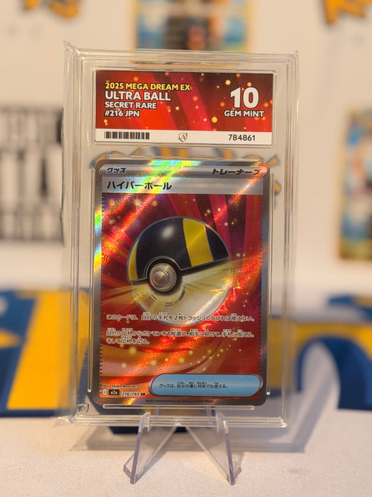 2025 Mega Dream EX - Ultra Ball - Gem Mint 10