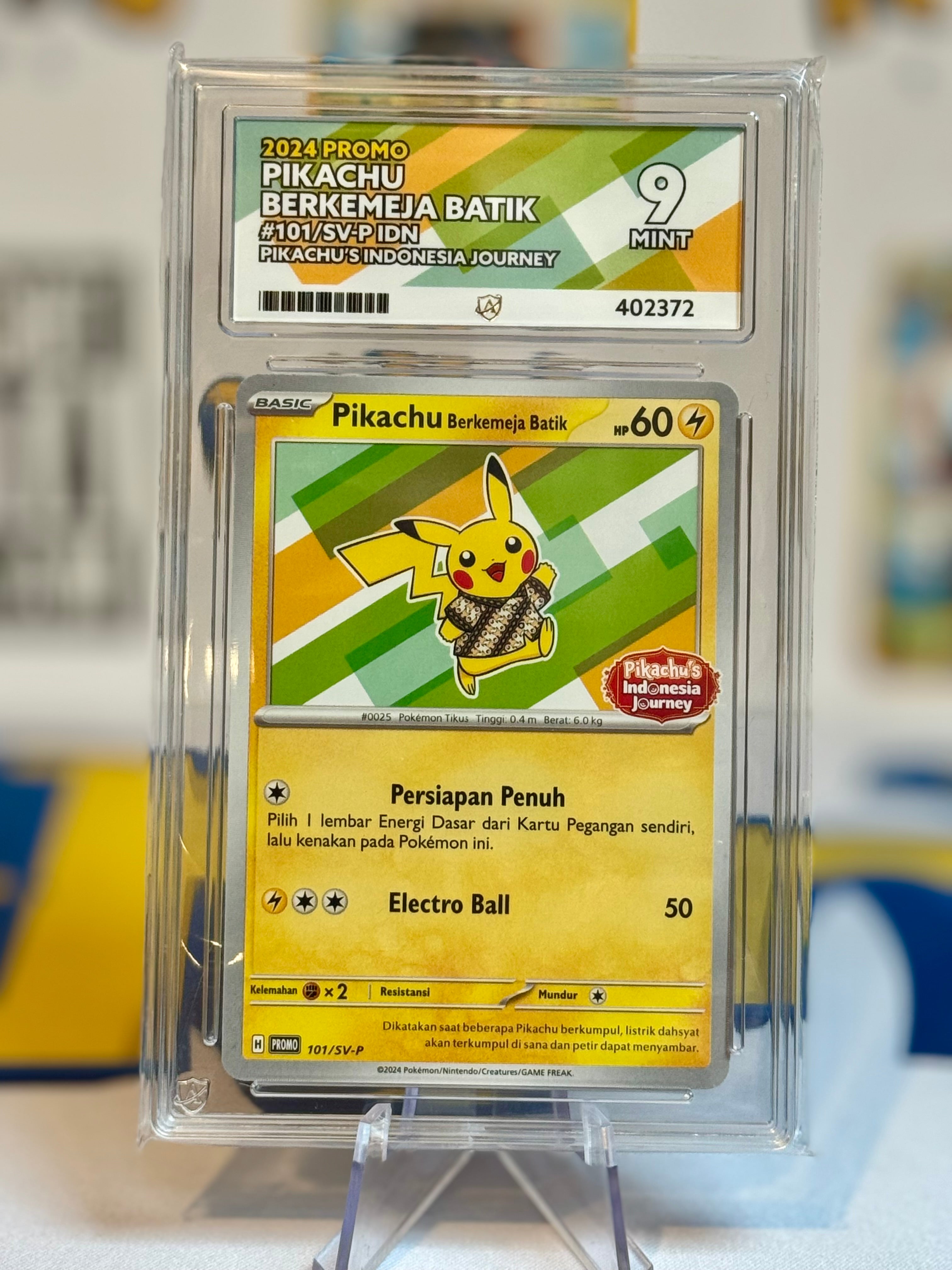 2024 Pikachu's Indonesia Journey - Pikachu - Ace Set – Kenny's Kards