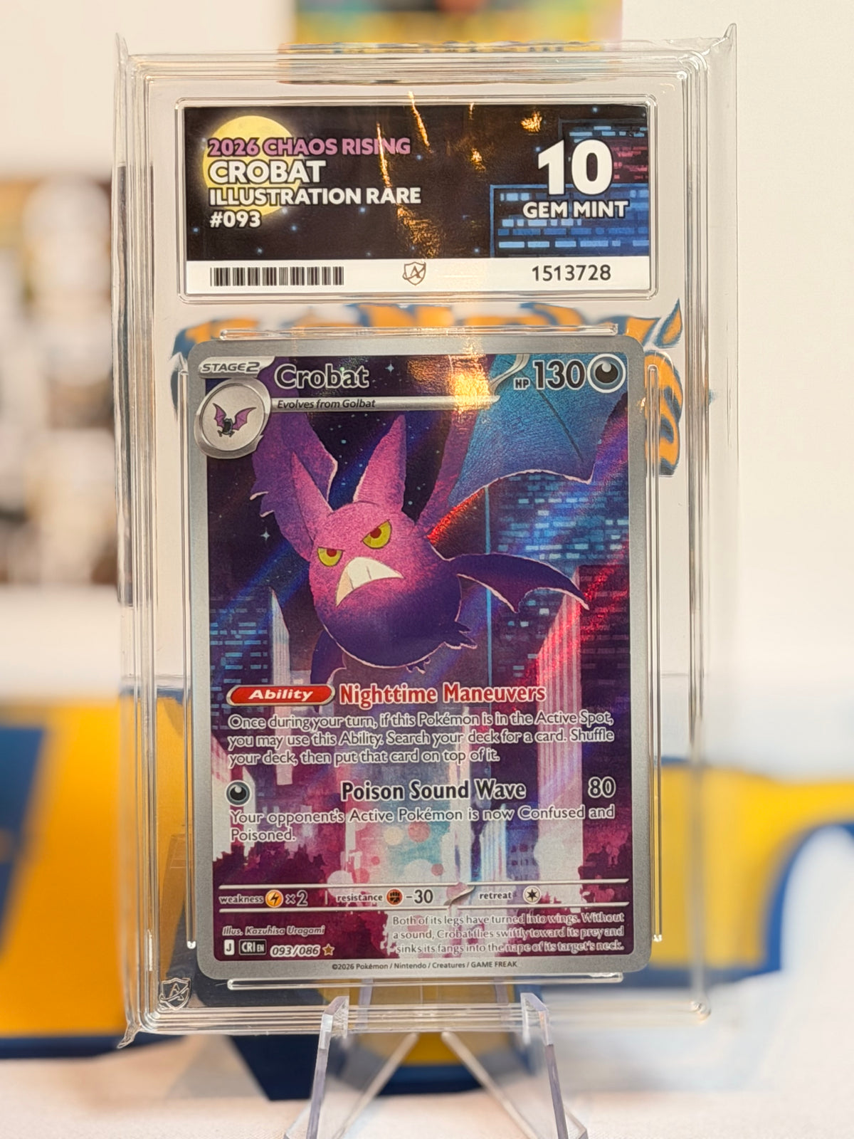 2026 Chaos Rising - Crobat - Gem Mint 10