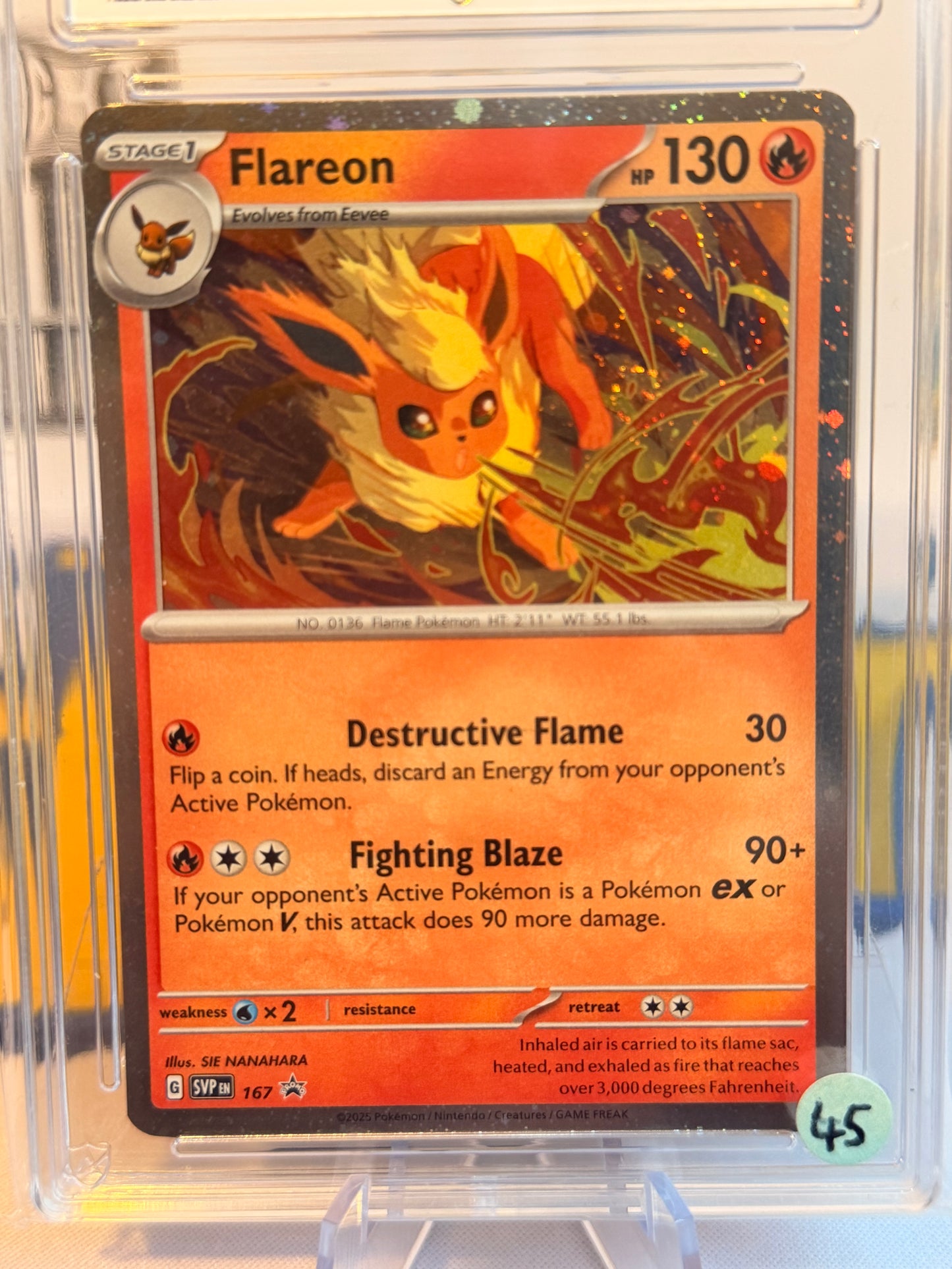 2025 Black Star Promo - Flareon - Gem Mint 10