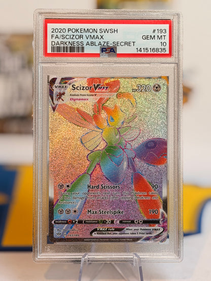 2020 Darkness Ablaze - Scizor VMAX - Gem Mint 10