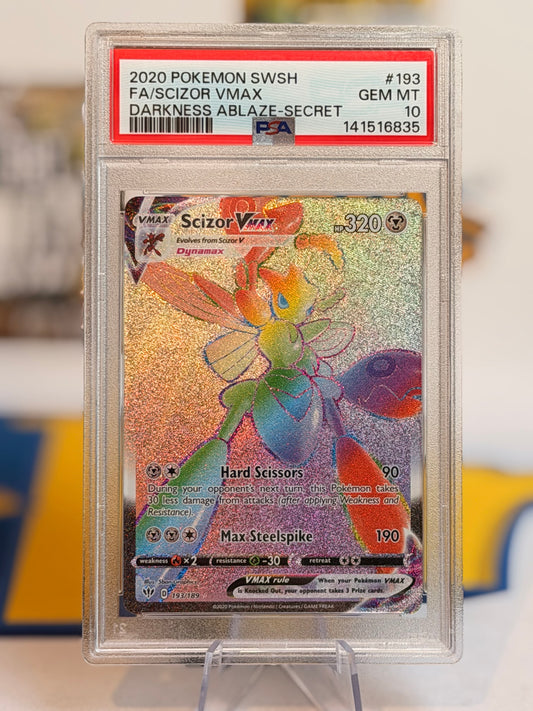 2020 Darkness Ablaze - Scizor VMAX - Gem Mint 10