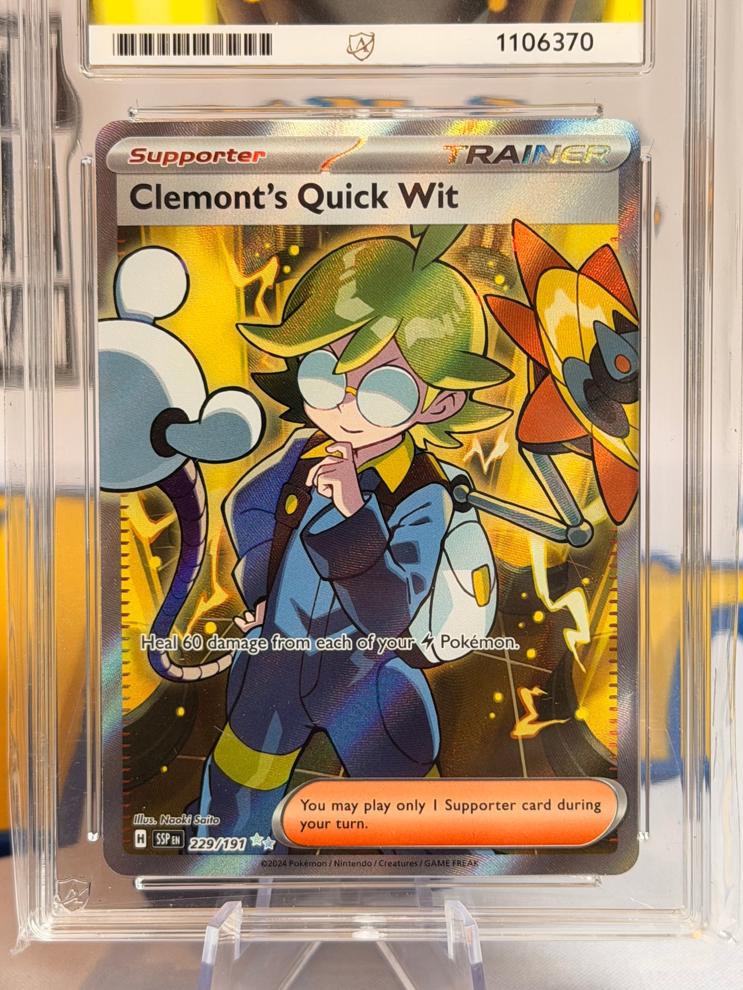 2024 Surging Sparks - Clement’s Quick Wit - Gem Mint 10