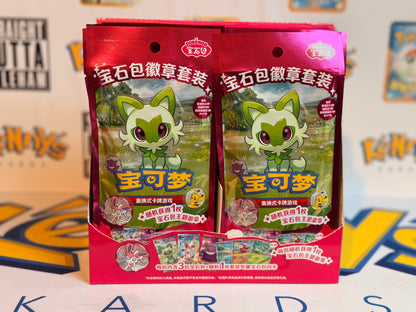 Pokémon TCG: Simplified Chinese Gem Pack Badge Set