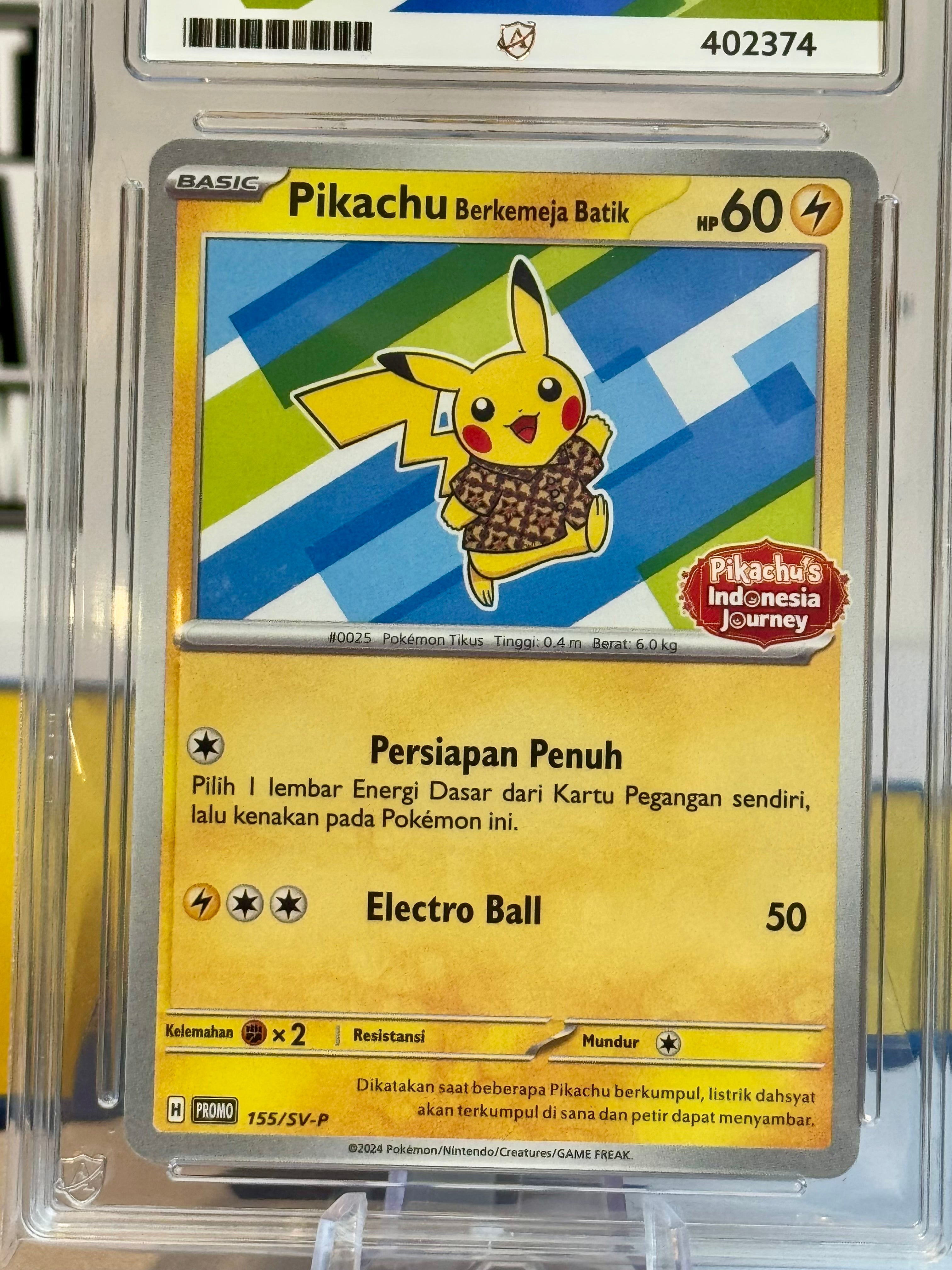 2024 Pikachu's Indonesia Journey - Pikachu - Ace Set – Kenny's Kards