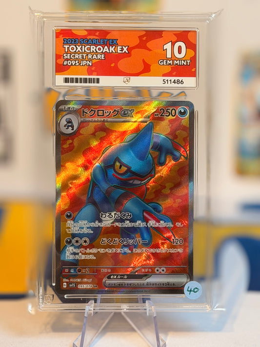 2023 Scarlet EX - Toxicroak - Gem Mint 10