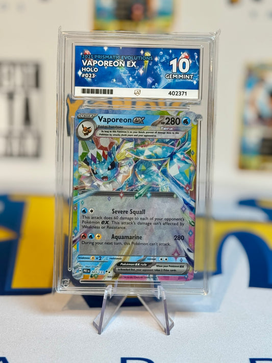 2025 Prismatic Evolutions - Vaporeon - Gem Mint 10