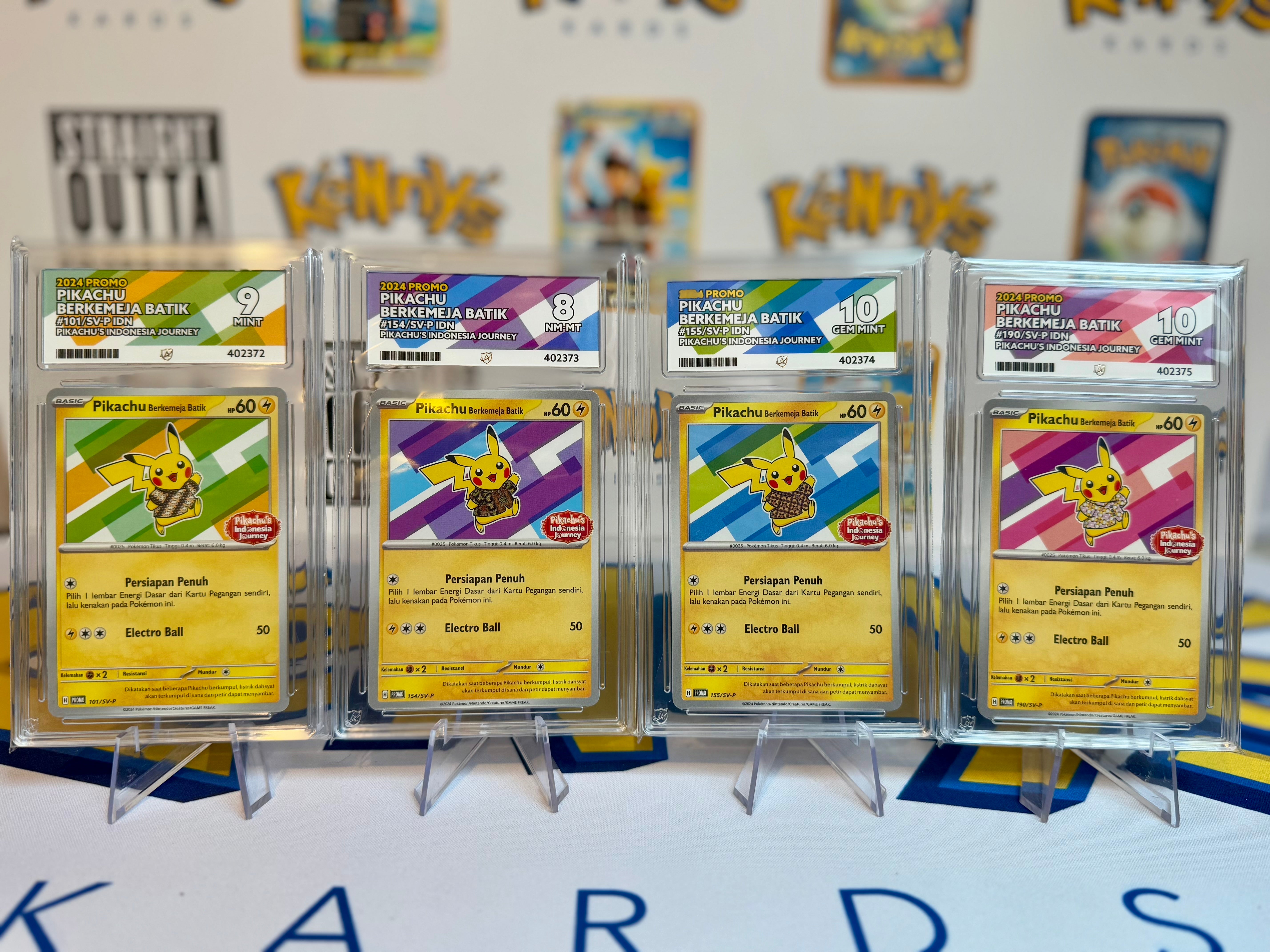 2024 Pikachu's Indonesia Journey - Pikachu - Ace Set – Kenny's Kards