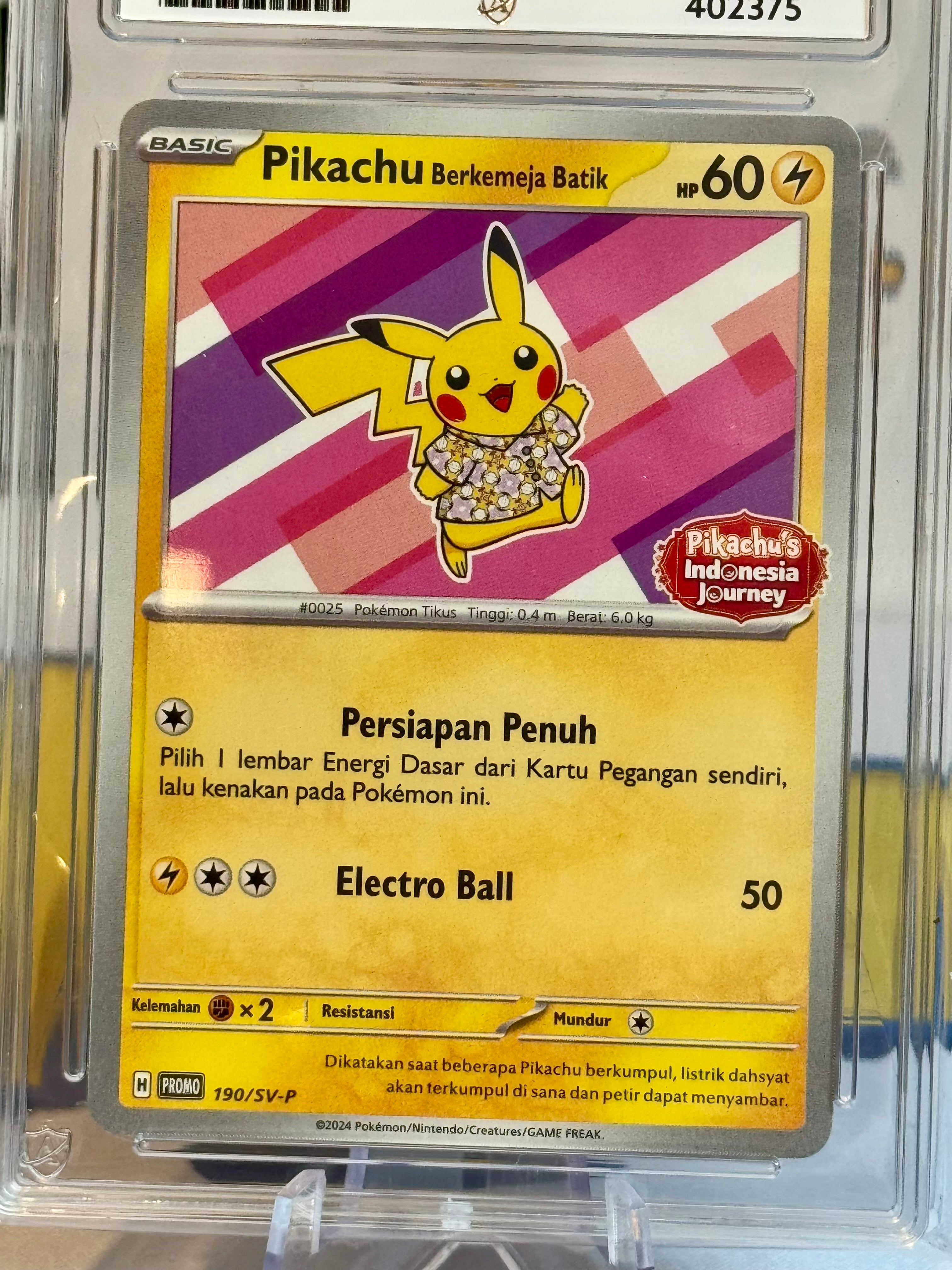 2024 Pikachu's Indonesia Journey - Pikachu - Ace Set – Kenny's Kards