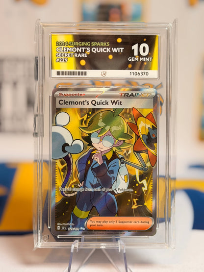 2024 Surging Sparks - Clement’s Quick Wit - Gem Mint 10