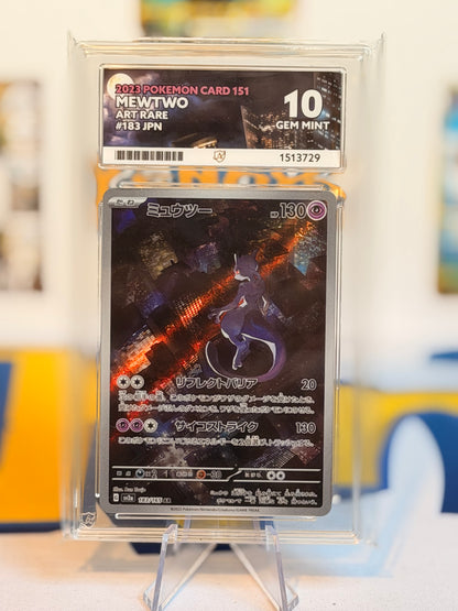 2023 Pokémon Card 151 - Mewtwo - Gem Mint 10