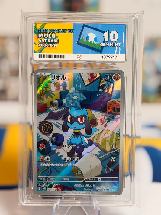 2023 Scarlet EX - Riolu - Gem Mint 10