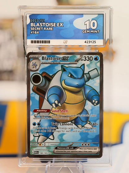 2023 Pokémon Card 151 - Blastoise - Gem Mint 10